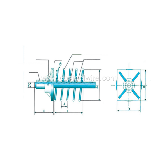 YMU"TYPE ANCHORAGE FOR UNBONDED STRAND WIRES